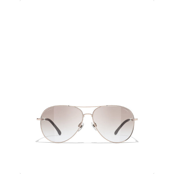 Womens Chanel Pilot Sunglasses