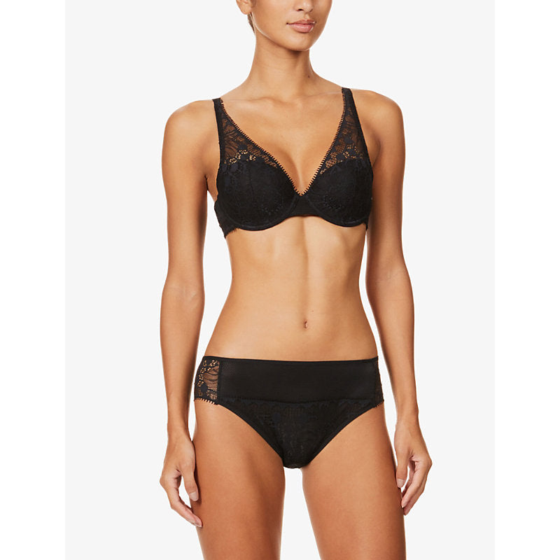 Chantelle Day to Night lace plunge spacer bra