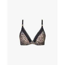 Womens Chantelle Graphic Allure plunge T-shirt bra