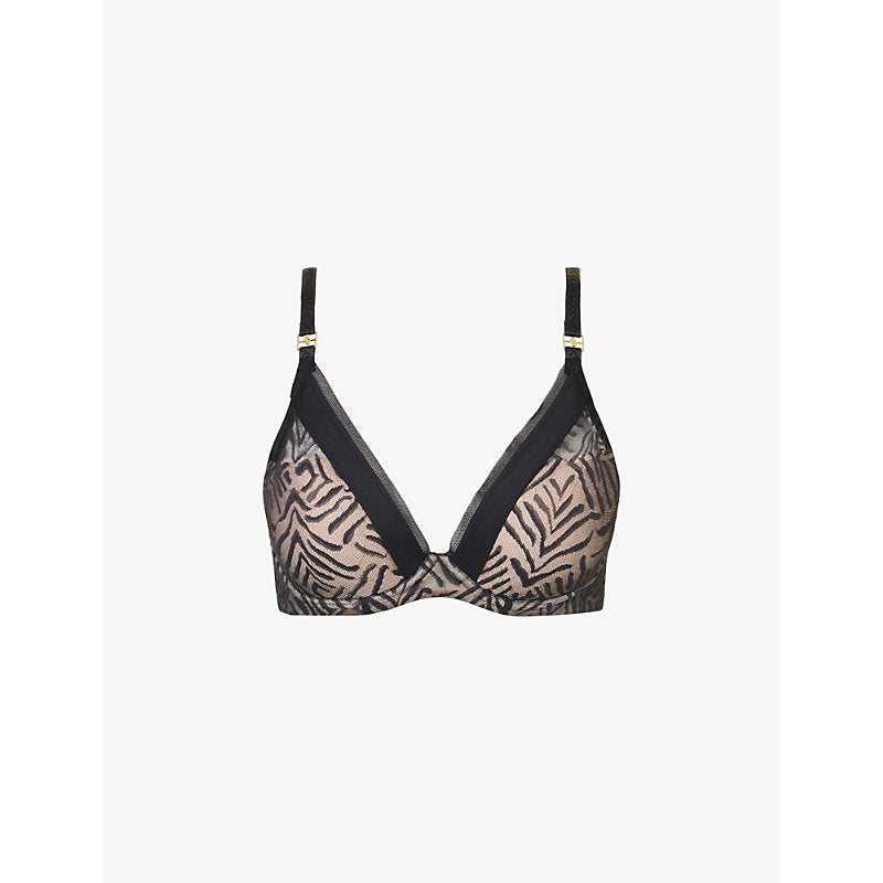 Womens Chantelle Graphic Allure plunge T-shirt bra