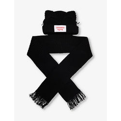  Charles Jeffrey Loverboy Scarf animal-ear-embellishment wool-blend beanie