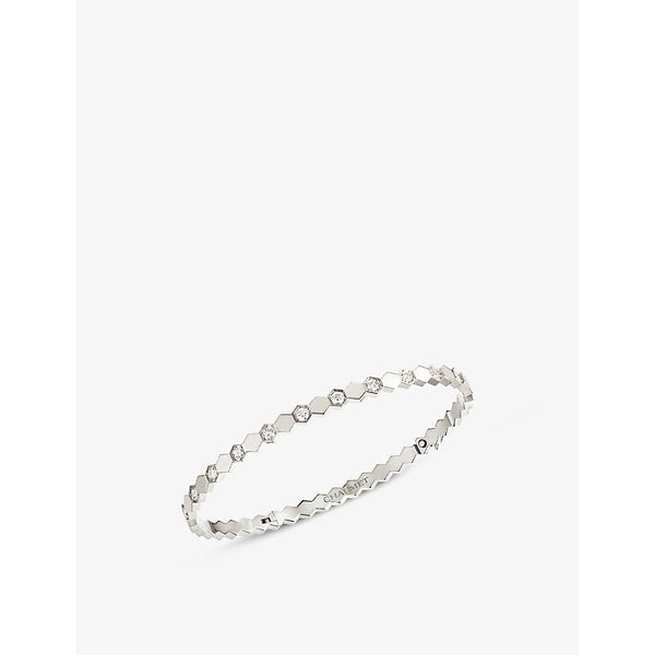 Chaumet Be My Love 18ct white-gold and diamond bangle | LYBSTORE