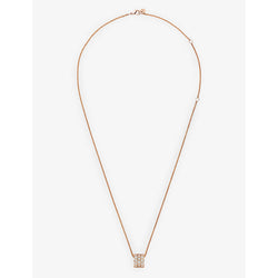 Chaumet Bee My Love 18ct rose-gold and 0.6ct diamonds pendant necklace