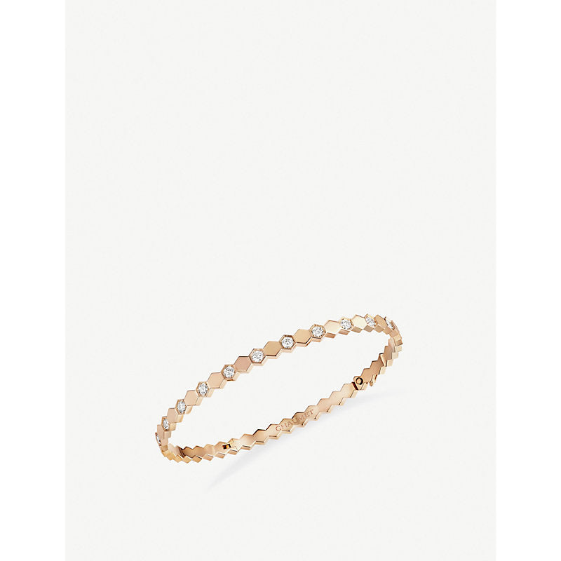 Chaumet Bee My Love 18ct rose-gold and 0.938ct brilliant-cut diamond bangle