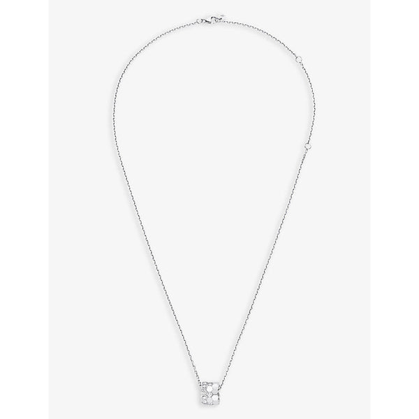 Chaumet Bee My Love 18ct white-gold and 0.6ct brilliant-cut diamond pendant necklace