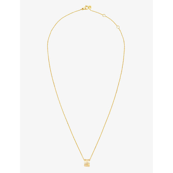 Chaumet Bee My Love 18ct yellow-gold and 0.6ct diamonds pendant necklace