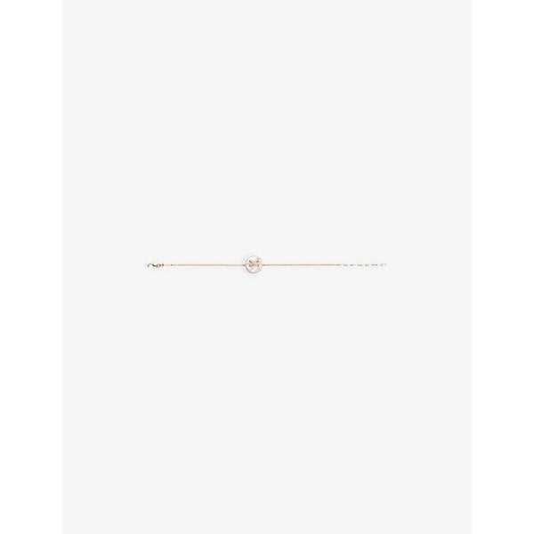 Chaumet Jeux de Liens Harmony 18ct rose-gold, 0.06ct diamond and mother-of-pearl bracelet