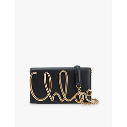 Chloe Brand-plaque leather cross-body bag | LYBSTORE