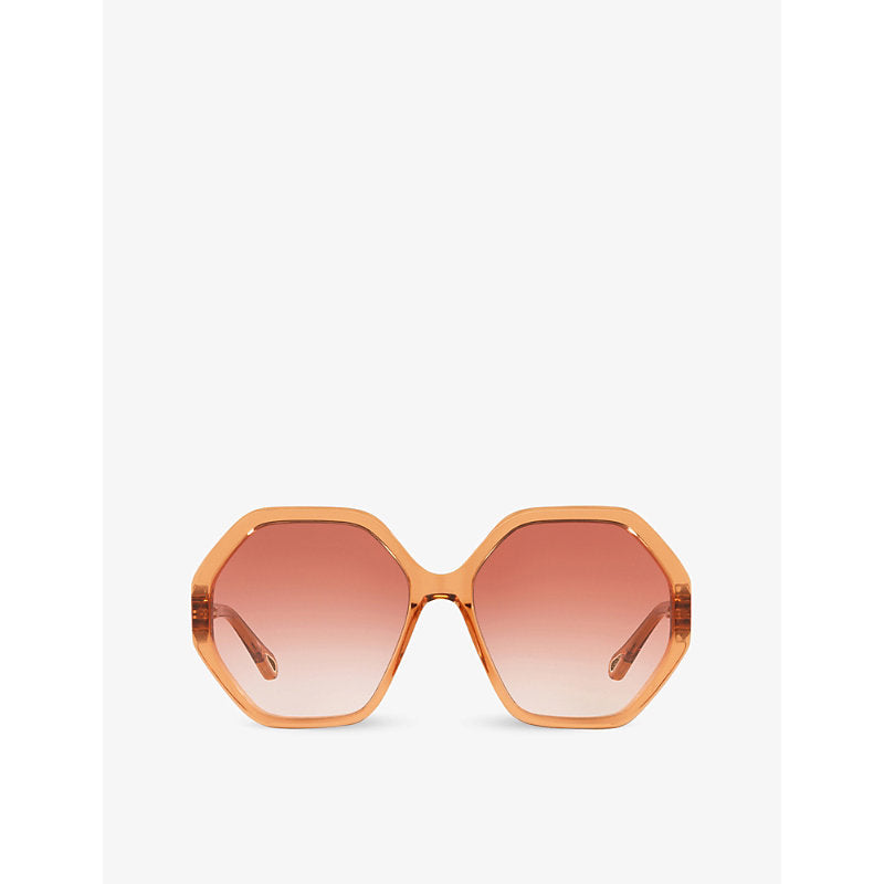 Chloe CH0008S acetate geometric-frame sunglasses | LYBSTORE