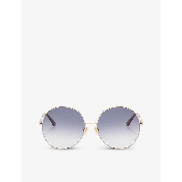 Chloe CH0112S round-frame metal sunglasses | LYBSTORE