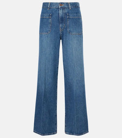 Chloé Cropped wide-leg jeans