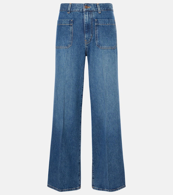 Chloé Cropped wide-leg jeans | LYBSTORE