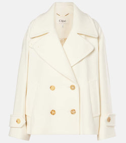 Chloé Cropped wool-blend coat