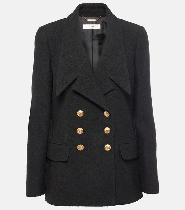 Chloé Double-breasted wool-blend blazer | LYBSTORE