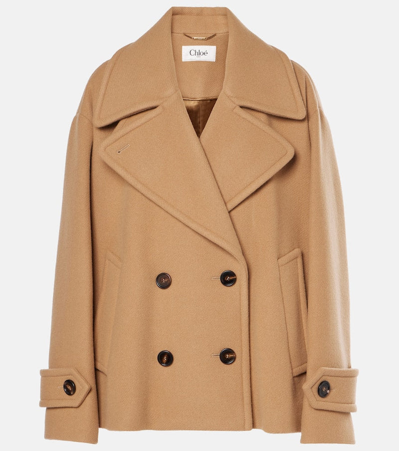 Chloé Double-breasted wool-blend jacket