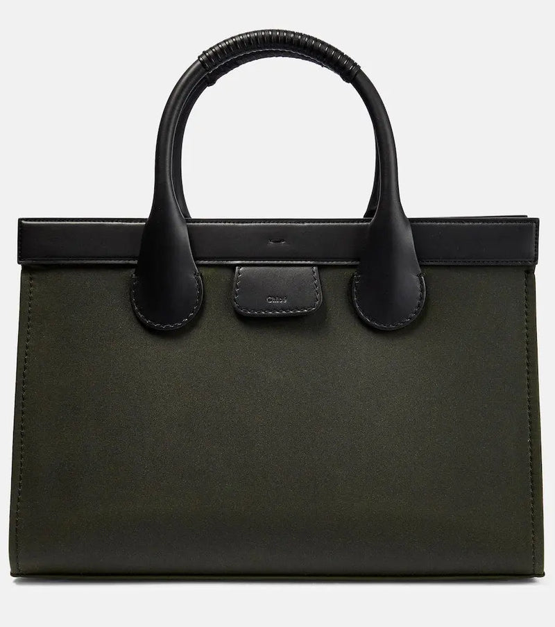 Chloé Edith Large leather-trimmed tote bag