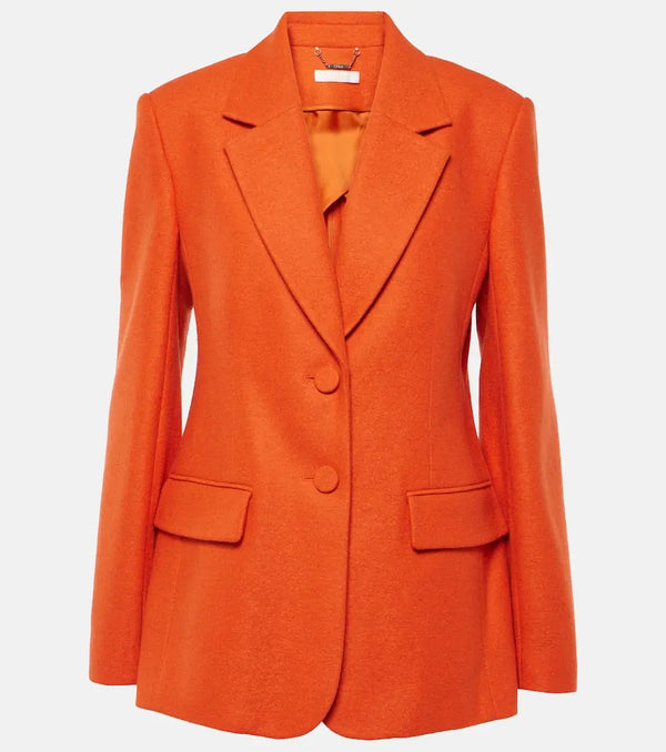 Chloé Felted wool and cashmere jersey blazer | LYBSTORE