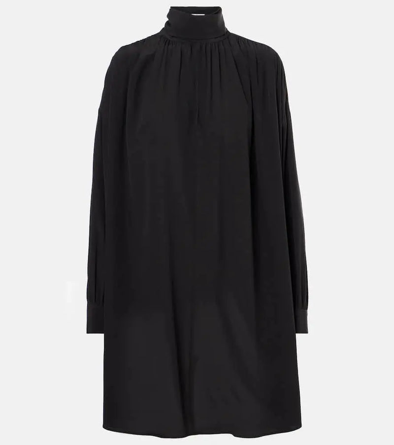 Chloé Gathered silk midi dress