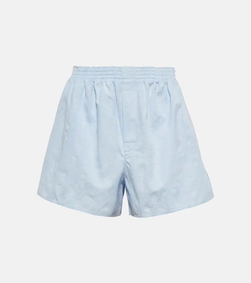 Chloé High-rise cotton shorts | LYBSTORE