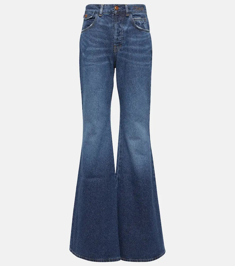 Chloé High-rise flared jeans