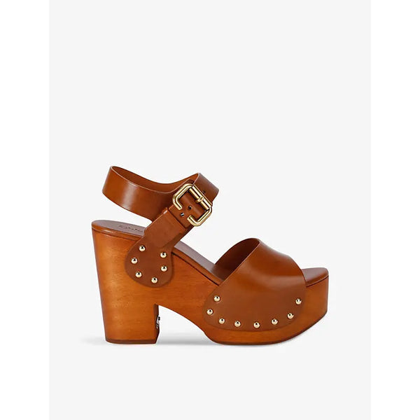 Chloe Jeannette wedge cowhide clogs