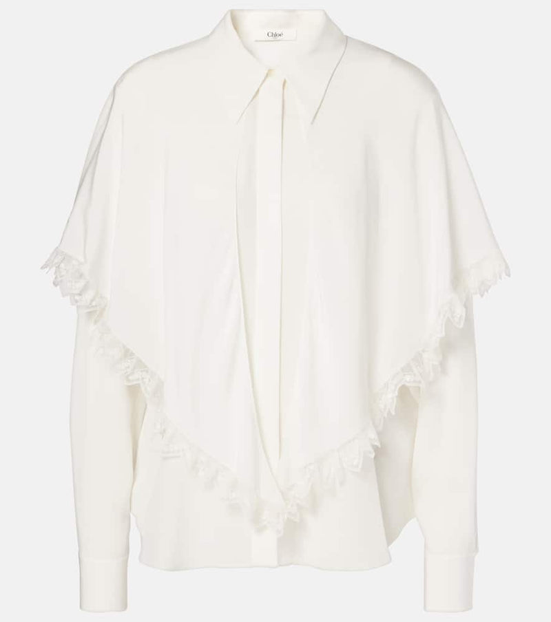 Chloé Knotted Heritage silk crêpe de chine blouse