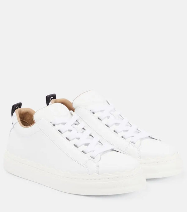 Chloé Lauren leather sneakers | LYBSTORE