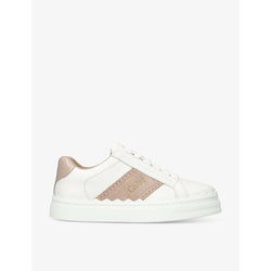 Womens Chloe Lauren logo-embossed low-top leather trainers