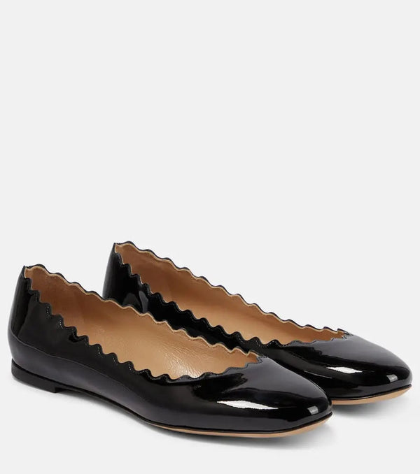 Chloé Lauren patent leather ballet flats | LYBSTORE