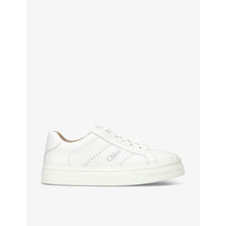 Chloe Lauren perforated leather low-top trainers | LYBSTORE