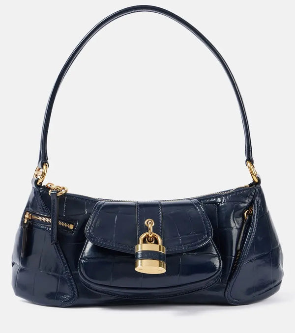 Chloé Le 99 Small croc-effect leather shoulder bag