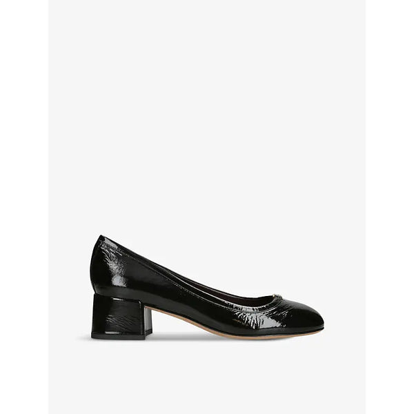 Chloe Marcie logo-embellished patent-leather heeled pumps