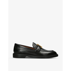 Chloe Marcie logo-plaque leather loafers