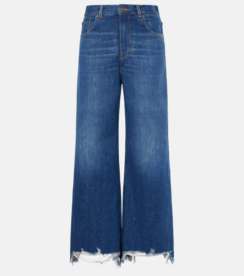 Chloé Mid-rise wide-leg jeans | LYBSTORE