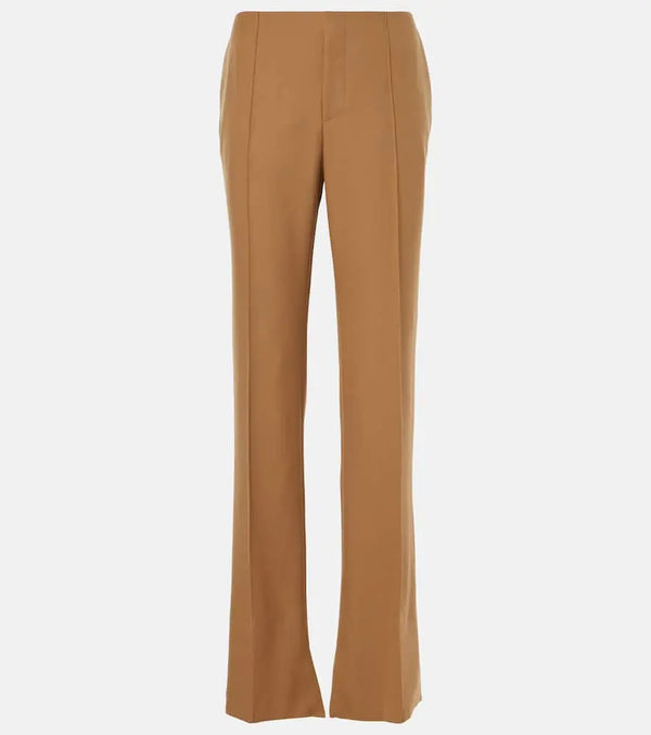 Chloé Mid-rise wool straight pants | LYBSTORE