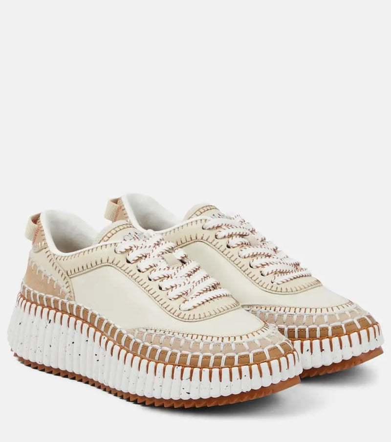 Chloé Nama leather sneakers