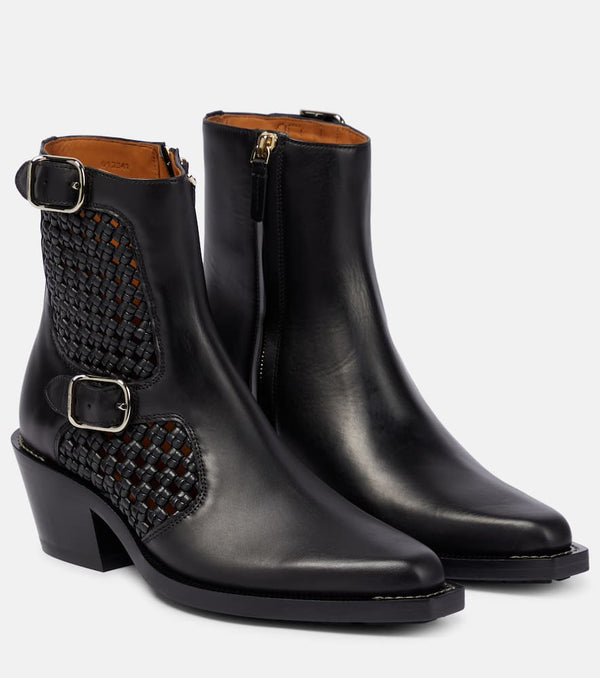 Chloé Nellie leather ankle boots