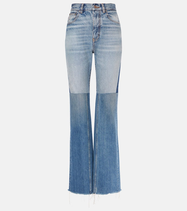 Chloé Patchwork flared jeans