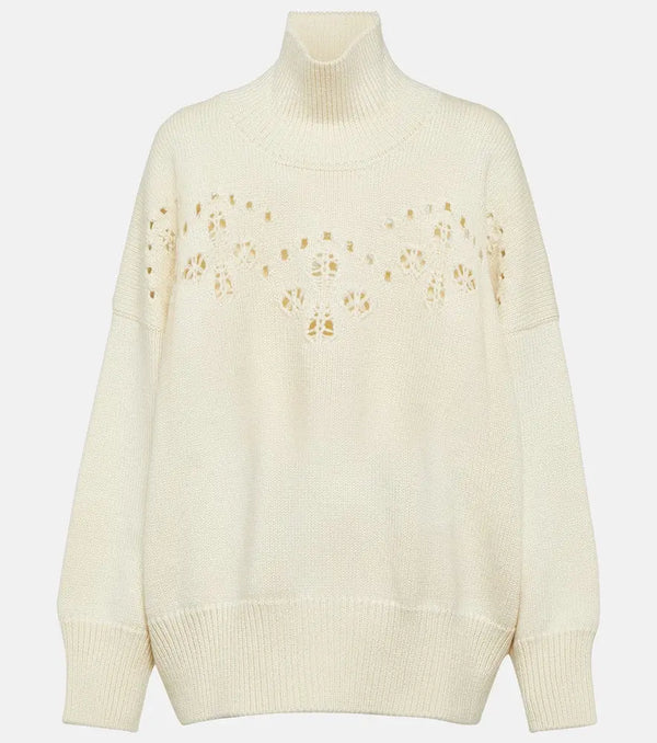 Chloé Pointelle wool sweater | LYBSTORE