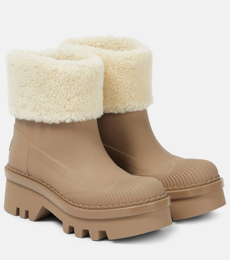 Chloé Raina shearling-lined ankle boots