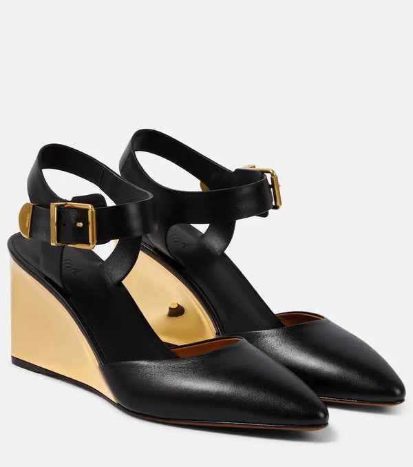 Chloé Rebecca leather pumps | LYBSTORE