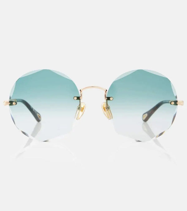 Chloé Scalloped round sunglasses