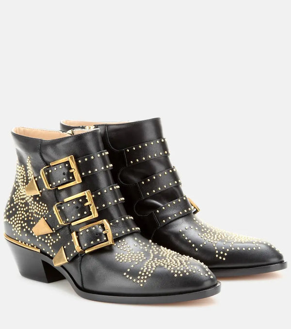 Chloé Susanna studded leather ankle boots | LYBSTORE