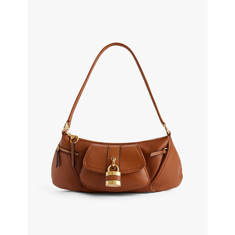 Chloe The 99 padlock-embellishment leather shoulder bag | LYBSTORE