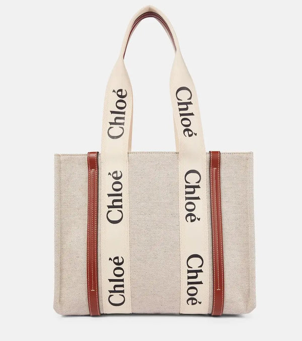 Chloé Woody Medium canvas tote | LYBSTORE