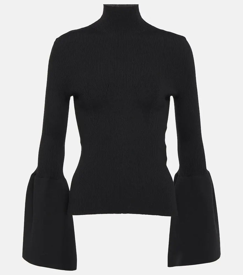 Chloé Wool-blend turtleneck top