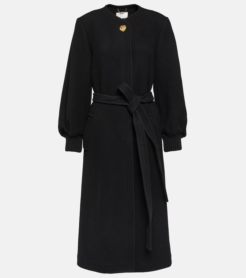 Chloé Wool-blend wrap coat