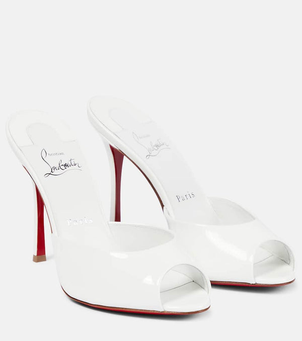 Christian Louboutin Bridal Me Dolly patent leather mules