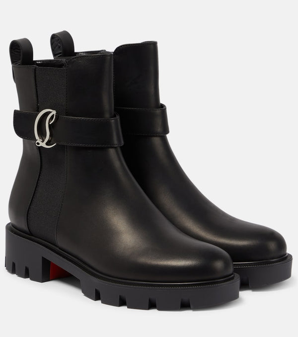 Christian Louboutin CL Chelsea leather ankle boots