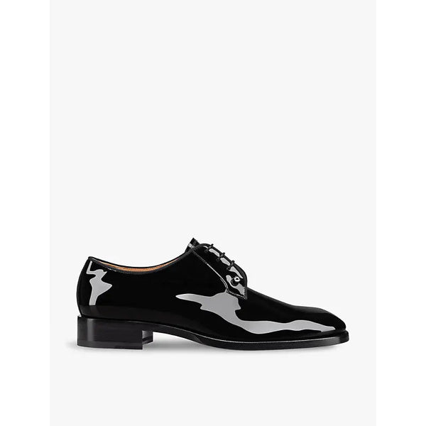 Christian Louboutin Chambeliss patent-leather Derby shoes